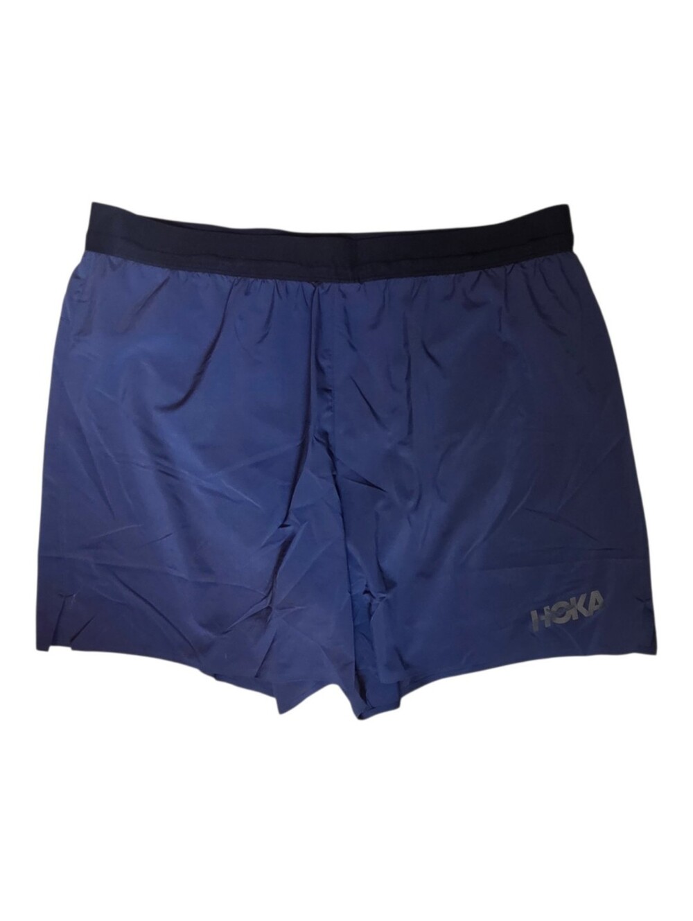 Hoka Men's 5" Athletic Shorts NWT Sz XL Lined Back Storage Pockets Blue